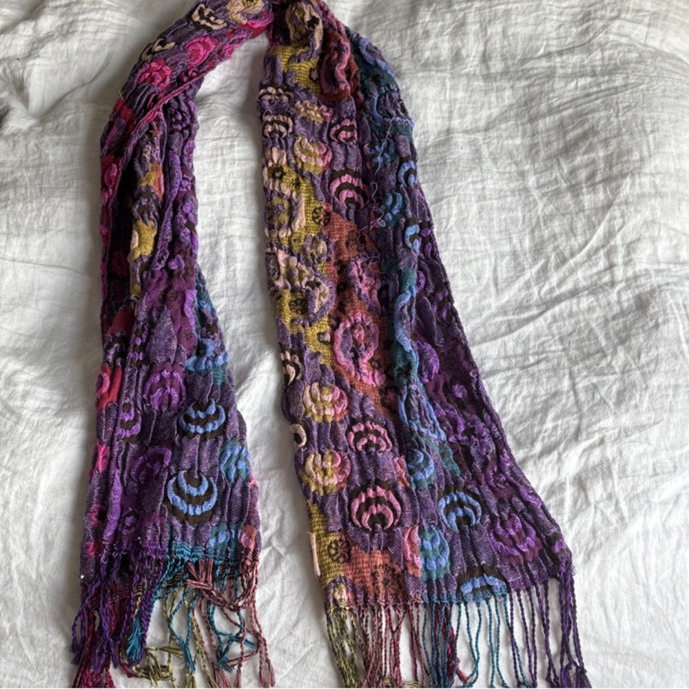 Multicolor Patterned Scarf